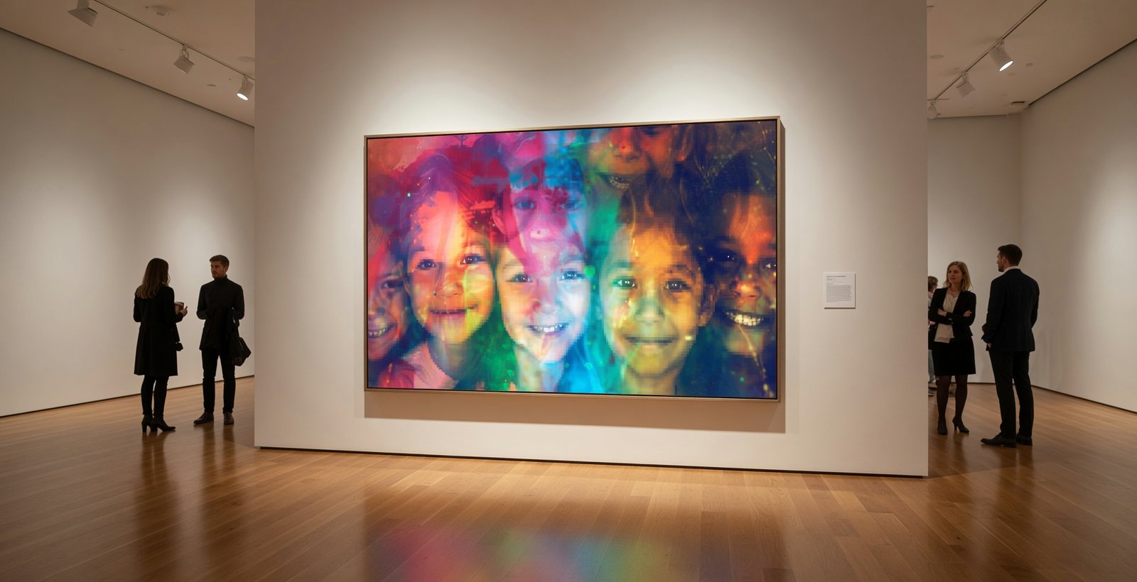 Enfants et transmission artistique dans une galerie