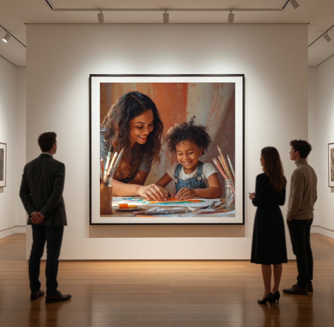 Atelier de jeunes artistes présenté en galerie